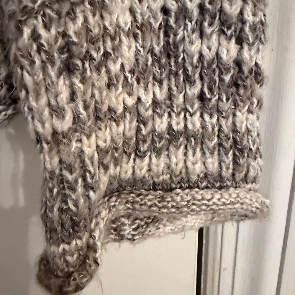 Universal Thread Chunky Knit Sweater Long Sleeve Rolled Hem Brown women M - Picture 2 of 7